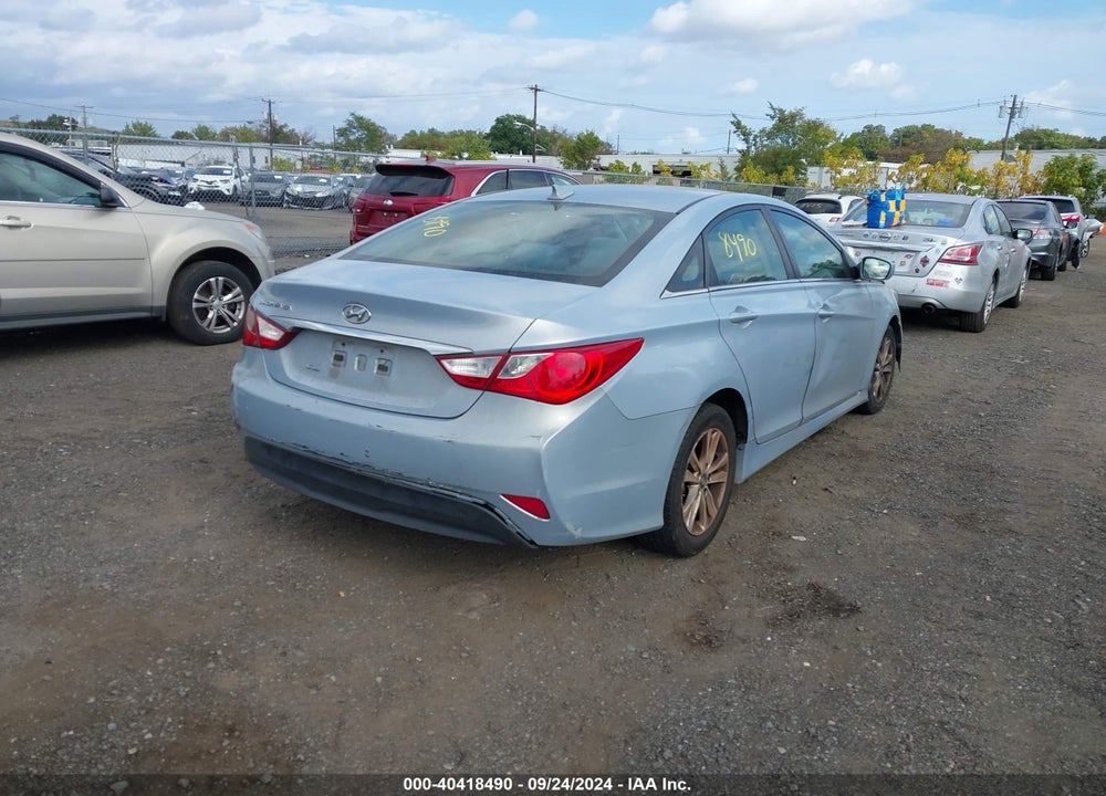 2014 HYUNDAI SONATA GLS VIN: 5NPEB4AC4EH930154