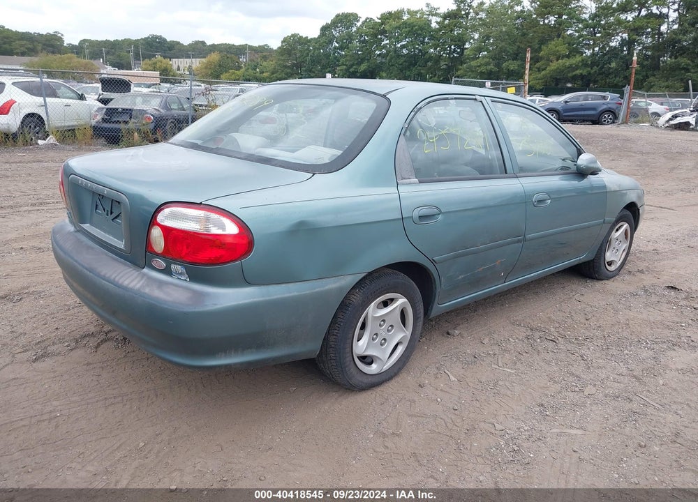 2000 KIA SEPHIA LS/LS W/POWER PKG VIN: KNAFB1215Y5854817