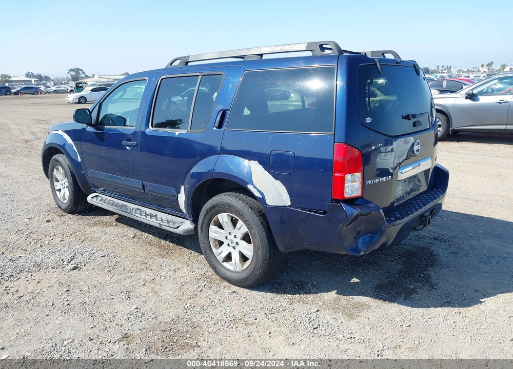 2007 NISSAN PATHFINDER LE VIN: 5N1AR18U77C601790