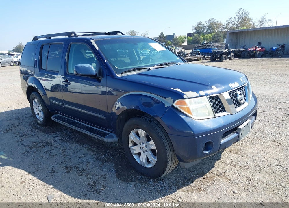 2007 NISSAN PATHFINDER LE VIN: 5N1AR18U77C601790