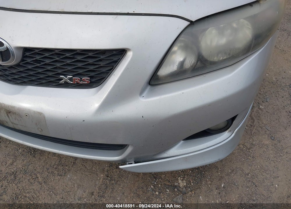 2009 TOYOTA COROLLA XRS VIN: 2T1BE40EX9C027593