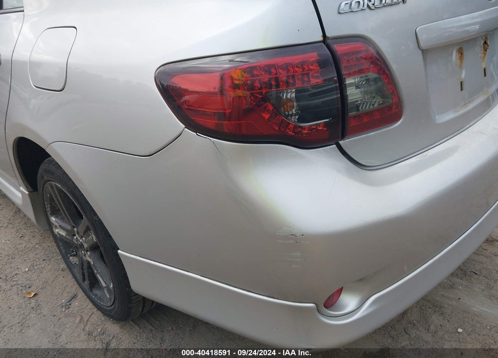 2009 TOYOTA COROLLA XRS VIN: 2T1BE40EX9C027593