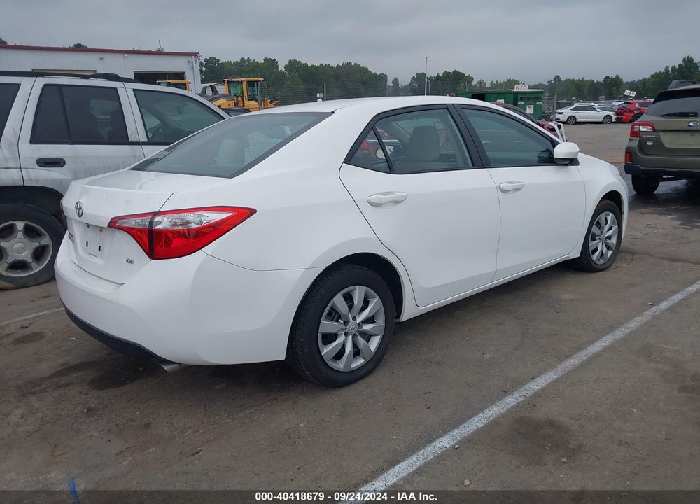 2015 TOYOTA COROLLA LE VIN: 2T1BURHE8FC263708