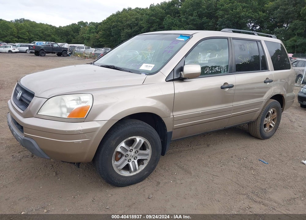 2005 HONDA PILOT EX-L VIN: 5FNYF18585B067588
