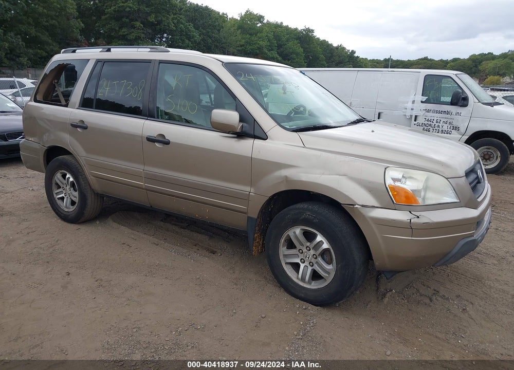 2005 HONDA PILOT EX-L VIN: 5FNYF18585B067588