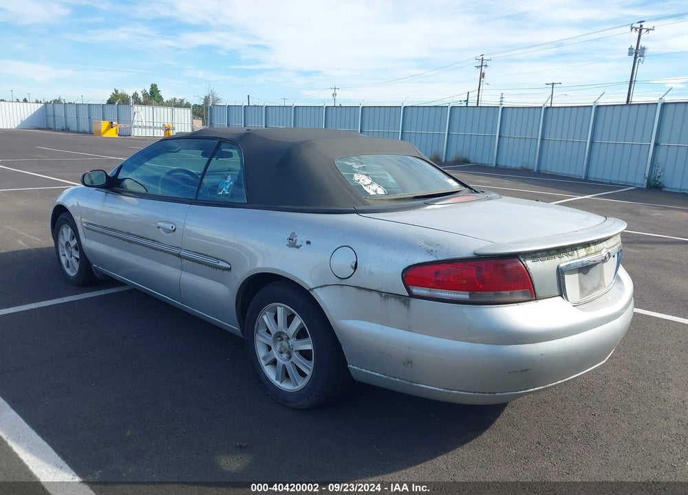 2005 CHRYSLER SEBRING GTC VIN: 1C3EL75R75N631226