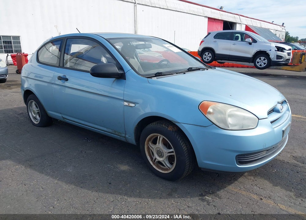2008 HYUNDAI ACCENT GS VIN: KMHCM36C38U063419