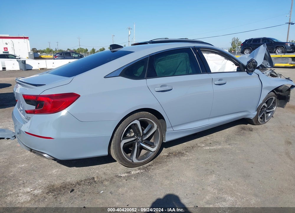 2022 HONDA ACCORD SPORT 2.0T VIN: 1HGCV2F39NA012758