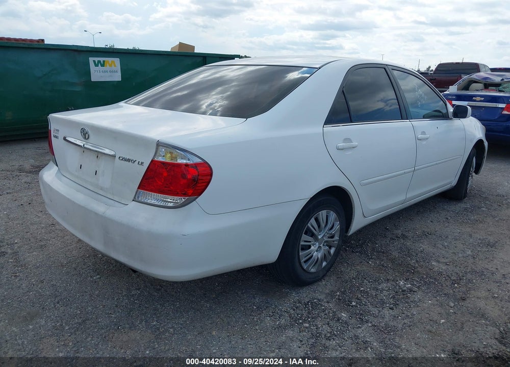 2005 TOYOTA CAMRY LE VIN: 4T1BE30K85U415995