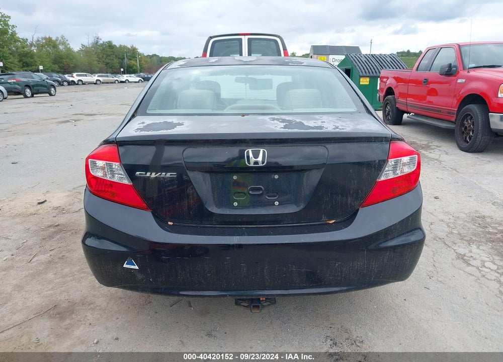 2012 HONDA CIVIC LX VIN: 2HGFB2E54CH542580