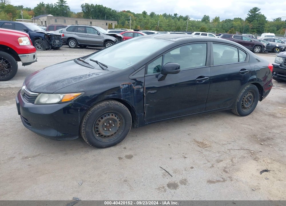 2012 HONDA CIVIC LX VIN: 2HGFB2E54CH542580