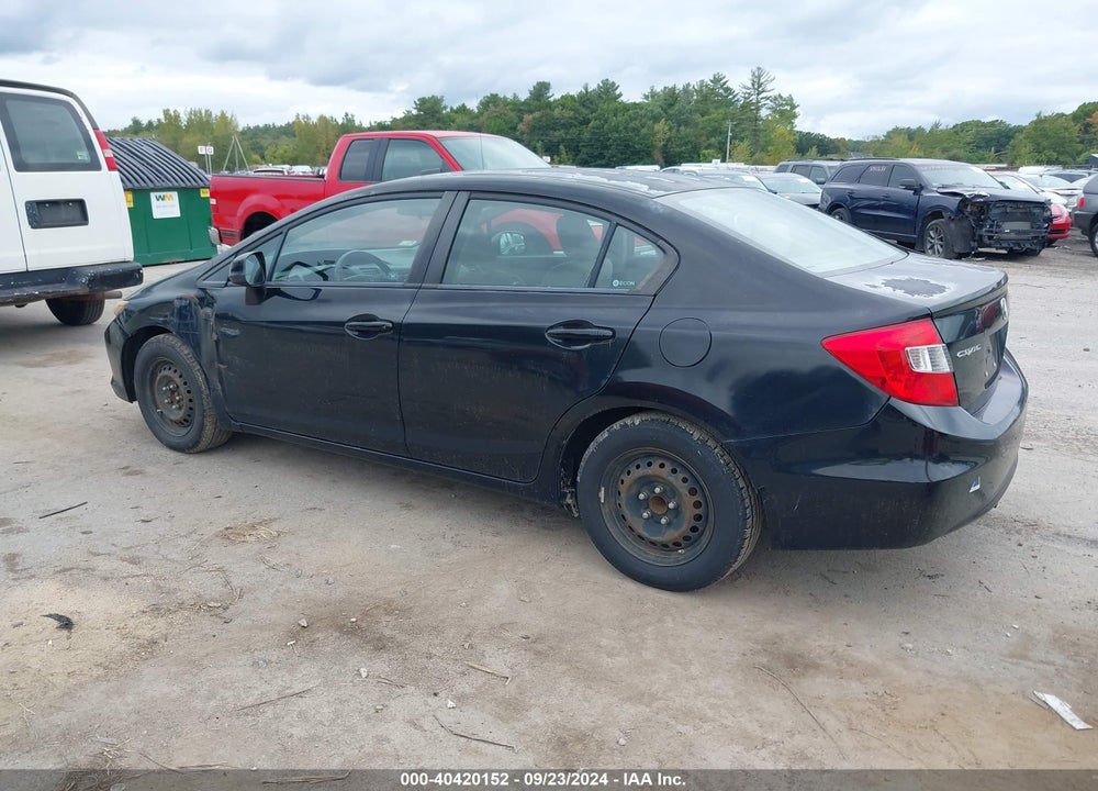 2012 HONDA CIVIC LX VIN: 2HGFB2E54CH542580