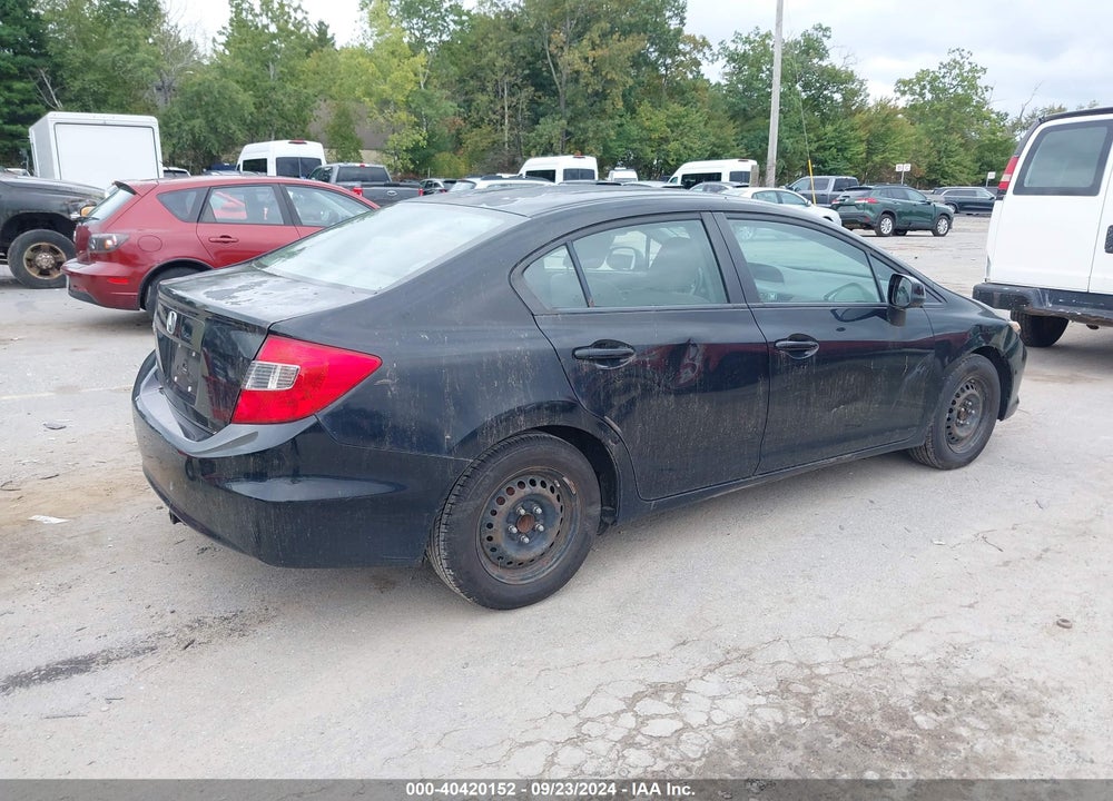 2012 HONDA CIVIC LX VIN: 2HGFB2E54CH542580