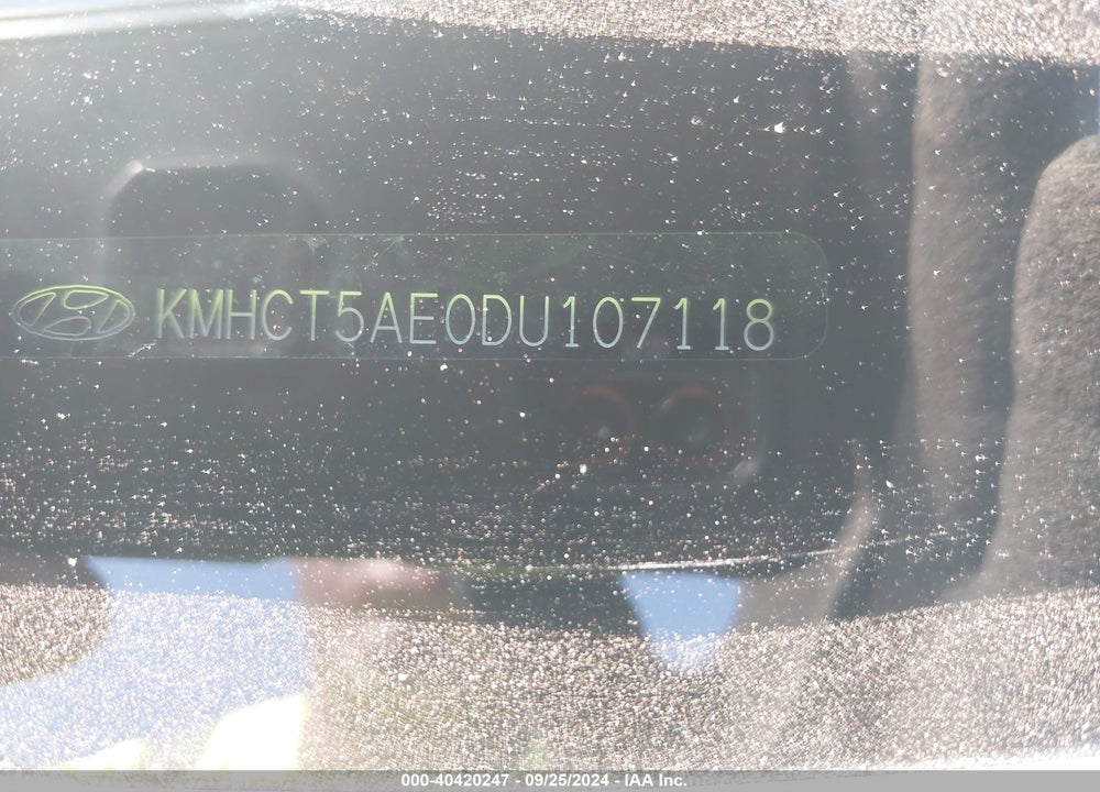 2013 HYUNDAI ACCENT GS VIN: KMHCT5AE0DU107118