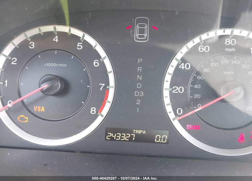2008 HONDA ACCORD 2.4 LX-S VIN: 1HGCS12308A027730