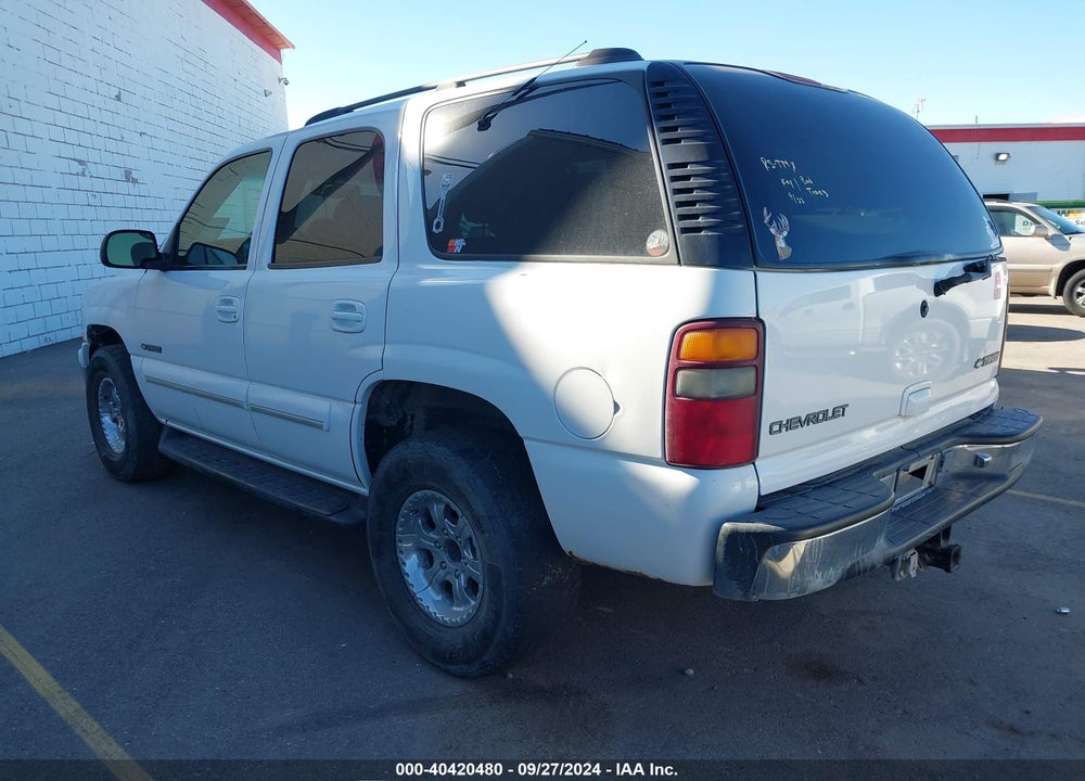 2001 CHEVROLET TAHOE LT VIN: 1GNEK13T01R137715