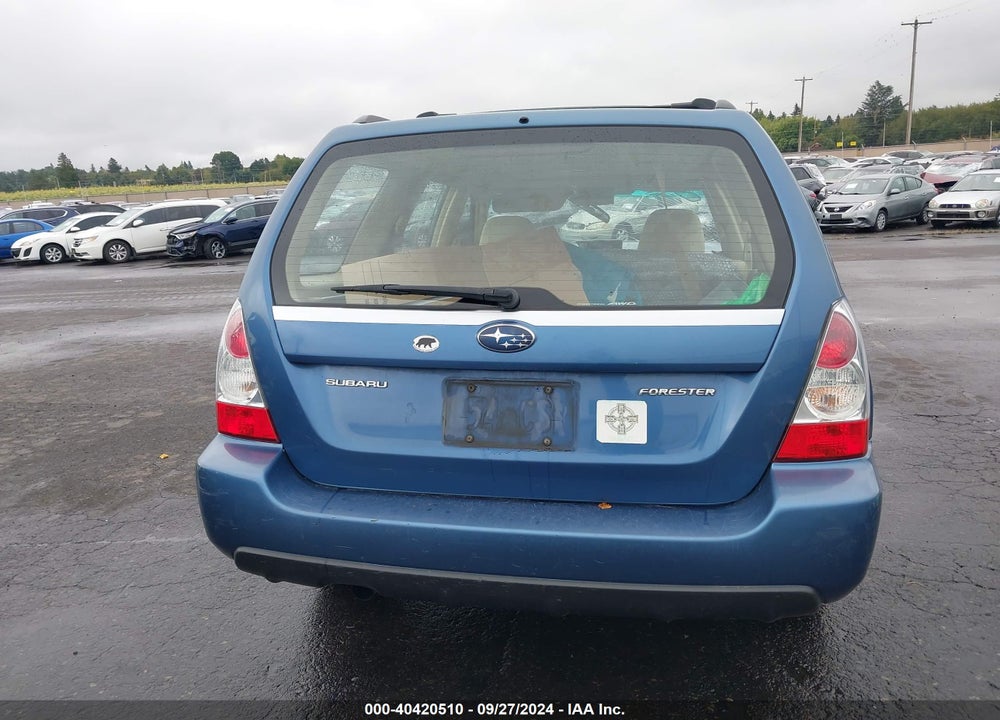 2007 SUBARU FORESTER 2.5X VIN: JF1SG65607H701739