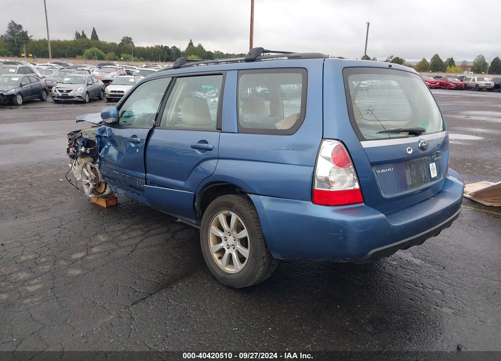 2007 SUBARU FORESTER 2.5X VIN: JF1SG65607H701739