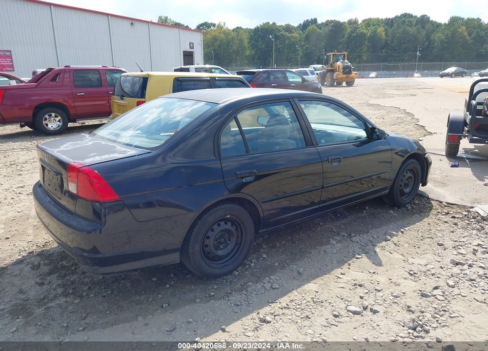 2004 HONDA CIVIC LX VIN: 2HGES16574H611347