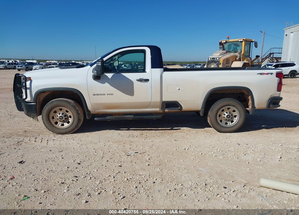 2021 CHEVROLET SILVERADO 2500HD 4WD REGULAR CAB LONG BED WT VIN: 1GC0YLE76MF287864