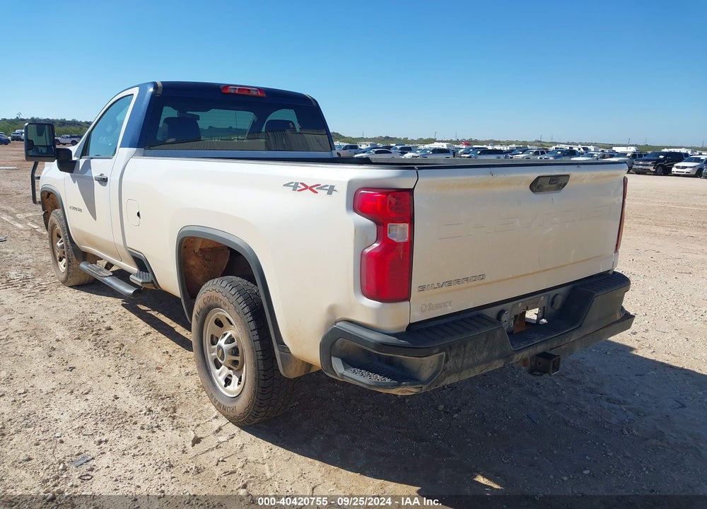 2021 CHEVROLET SILVERADO 2500HD 4WD REGULAR CAB LONG BED WT VIN: 1GC0YLE76MF287864