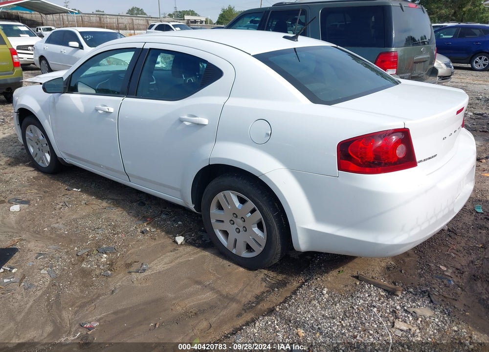 2013 DODGE AVENGER VIN: 1C3CDZAB7DN677114