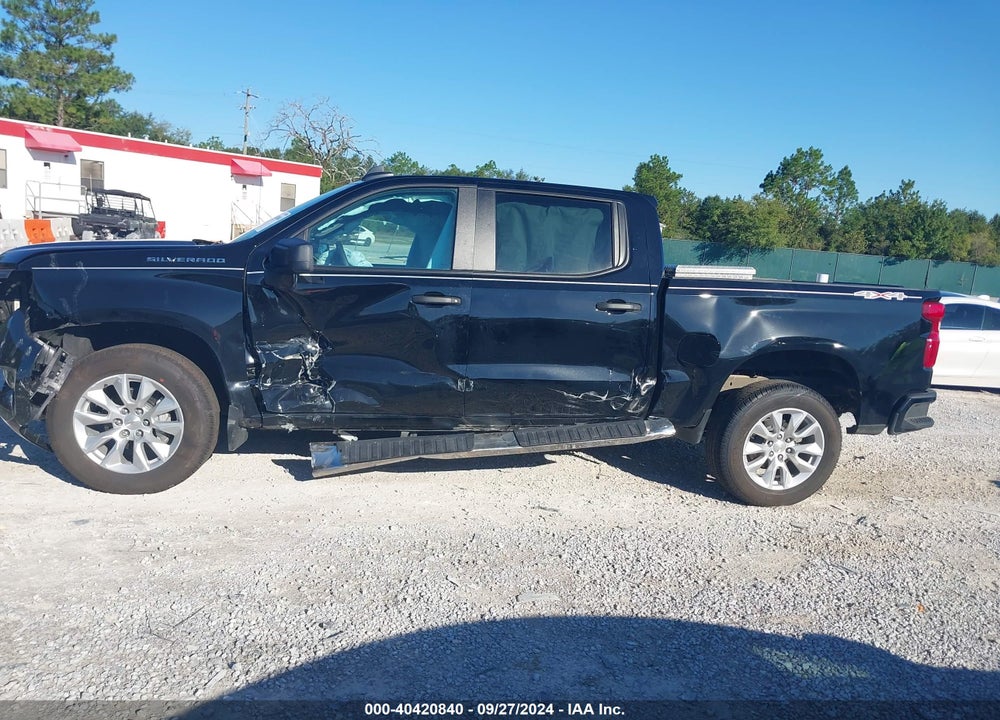 2024 CHEVROLET SILVERADO 1500 4WD SHORT BED CUSTOM VIN: 1GCPDBEK1RZ231295