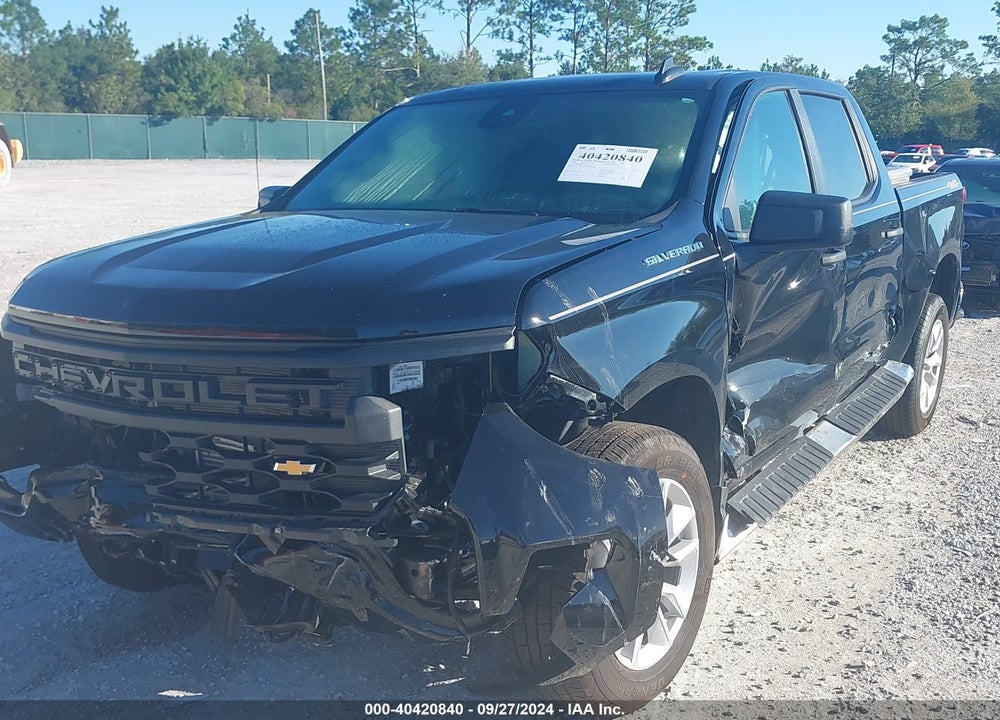 2024 CHEVROLET SILVERADO 1500 4WD SHORT BED CUSTOM VIN: 1GCPDBEK1RZ231295