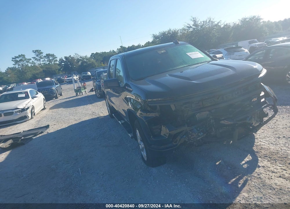 2024 CHEVROLET SILVERADO 1500 4WD SHORT BED CUSTOM VIN: 1GCPDBEK1RZ231295