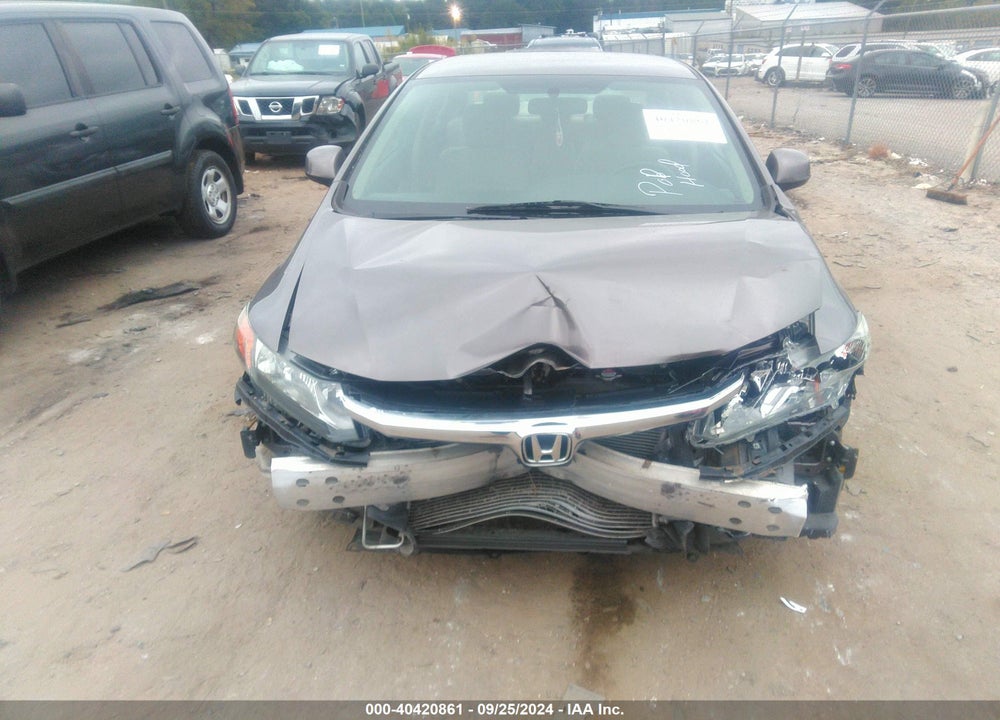 2012 HONDA CIVIC LX VIN: 19XFB2F51CE070816