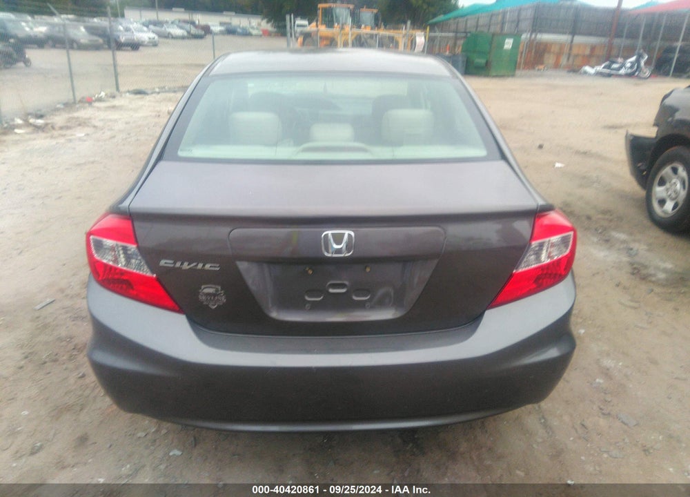 2012 HONDA CIVIC LX VIN: 19XFB2F51CE070816