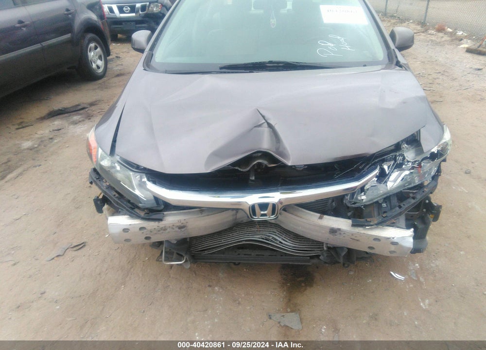 2012 HONDA CIVIC LX VIN: 19XFB2F51CE070816