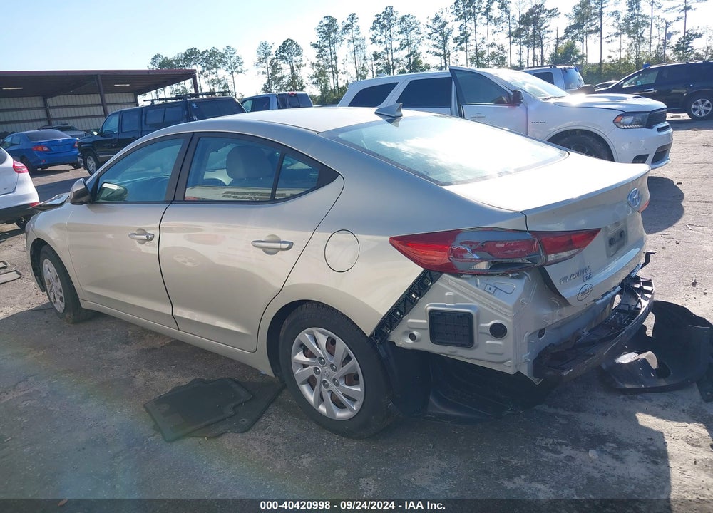 2017 HYUNDAI ELANTRA SE VIN: 5NPD74LF9HH078215