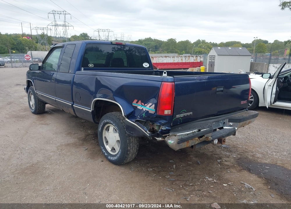 1998 GMC SIERRA 1500 SL WIDESIDE VIN: 2GTEK19M2W1547148