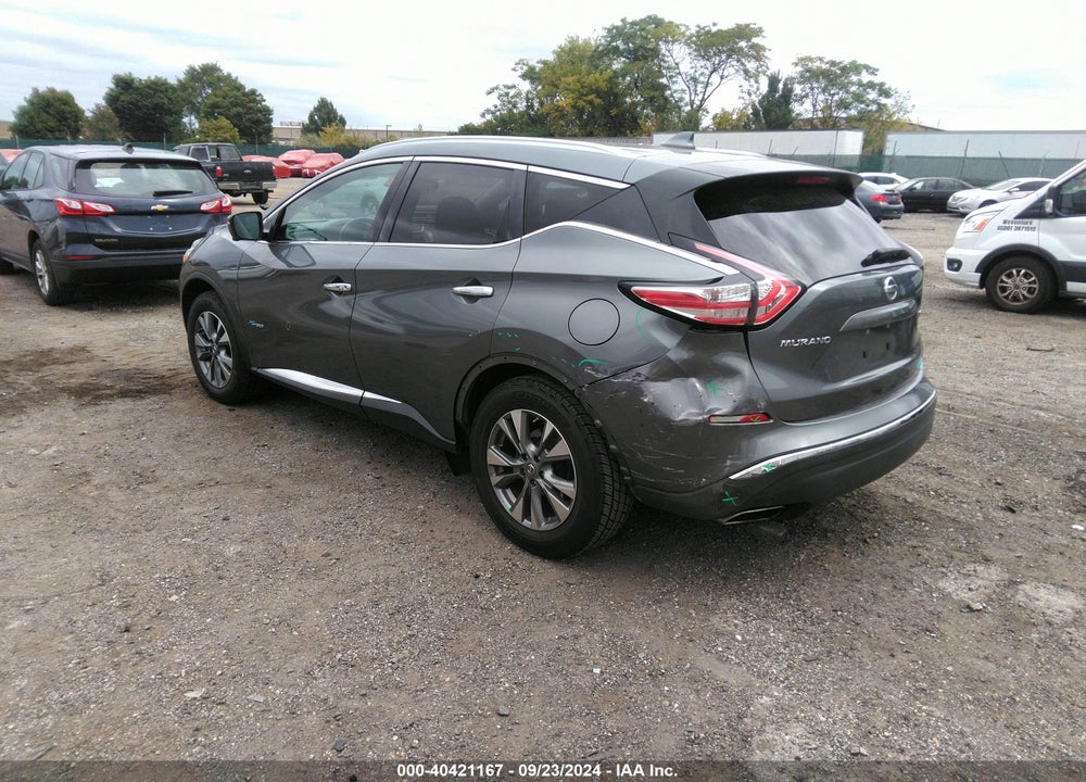 2016 NISSAN MURANO HYBRID SL VIN: 5N1CZ2MH8GN147206