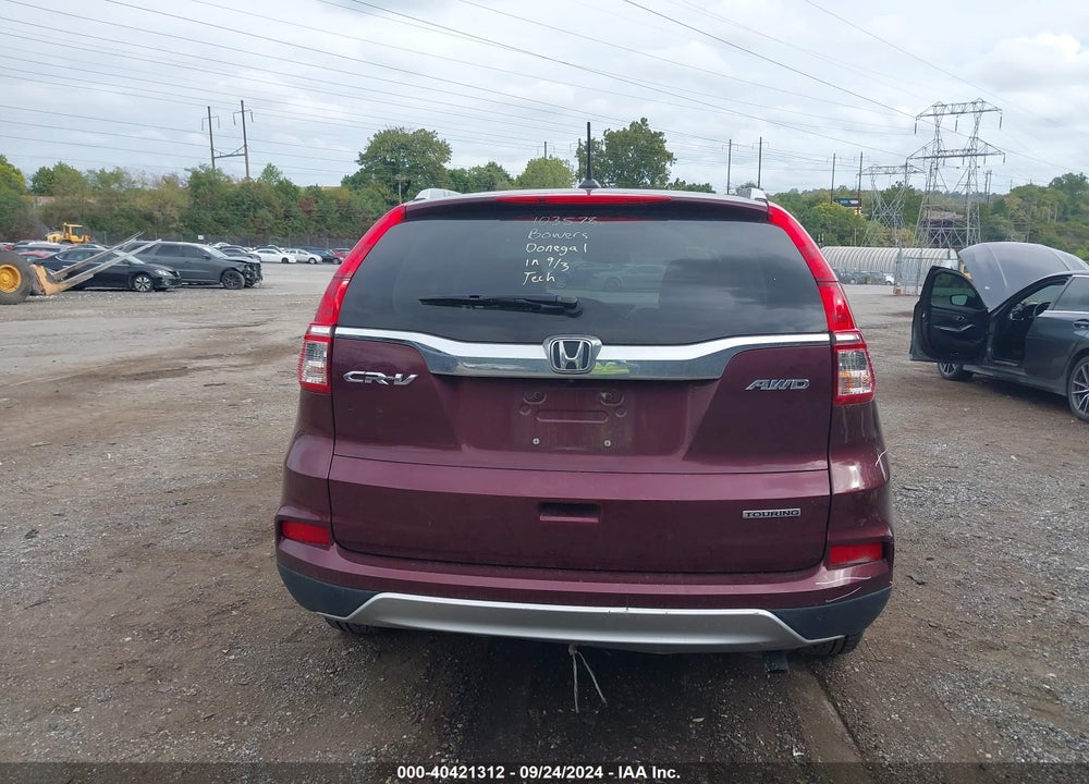 2016 HONDA CR-V TOURING VIN: 5J6RM4H93GL070357