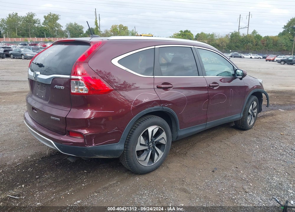 2016 HONDA CR-V TOURING VIN: 5J6RM4H93GL070357