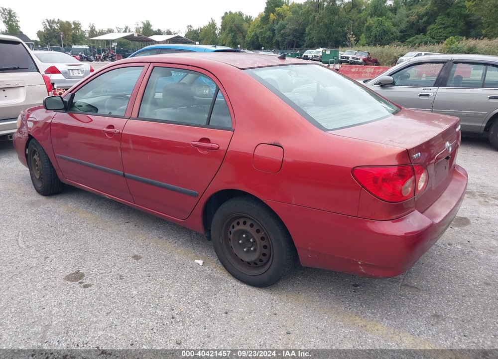 2008 TOYOTA COROLLA CE VIN: 2T1BR32E28C901252