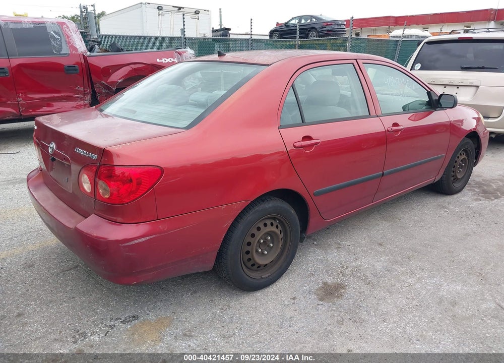 2008 TOYOTA COROLLA CE VIN: 2T1BR32E28C901252