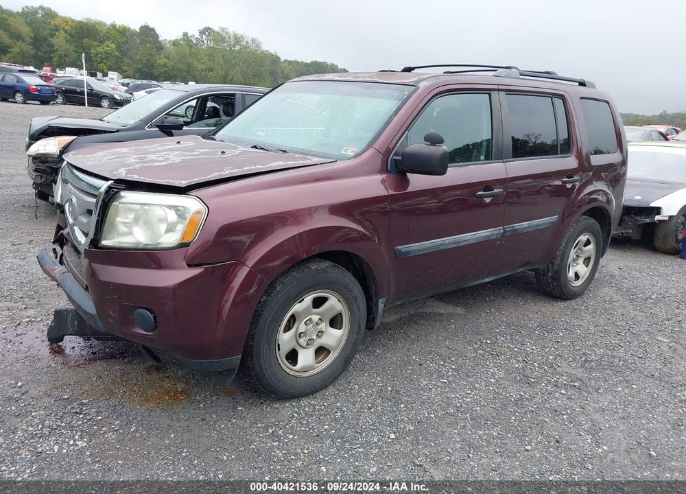 2011 HONDA PILOT LX VIN: 5FNYF4H23BB059742