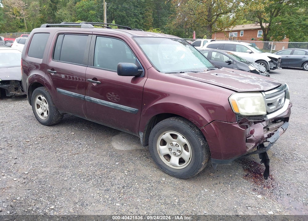2011 HONDA PILOT LX VIN: 5FNYF4H23BB059742