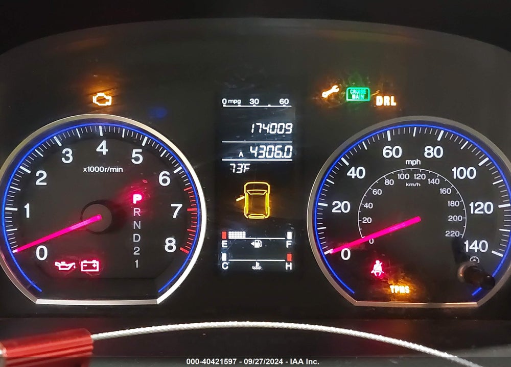 2009 HONDA CR-V EX-L VIN: JHLRE48729C015826