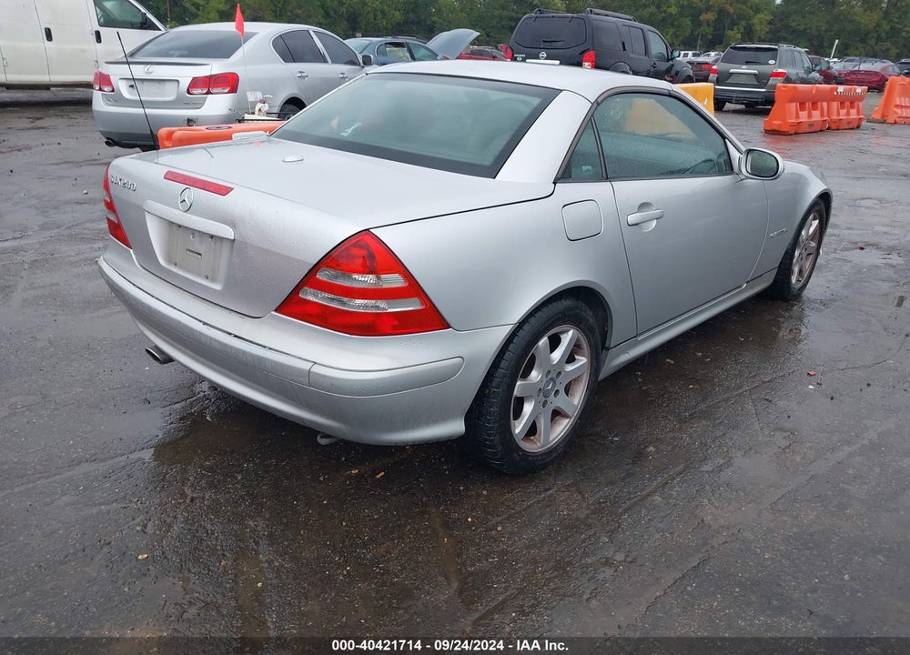 2004 MERCEDES-BENZ SLK 230 KOMPRESSOR VIN: WDBKK49F94F299085