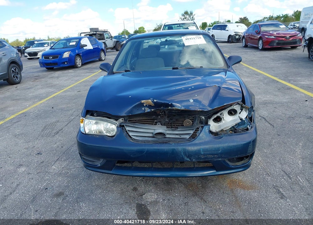2002 TOYOTA COROLLA CE VIN: 2T1BR12E32C558950