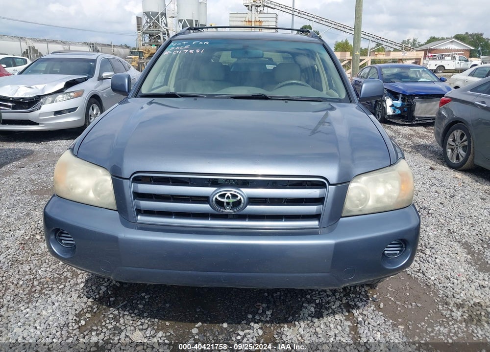 2004 TOYOTA HIGHLANDER V6 VIN: JTEGP21AX40017581
