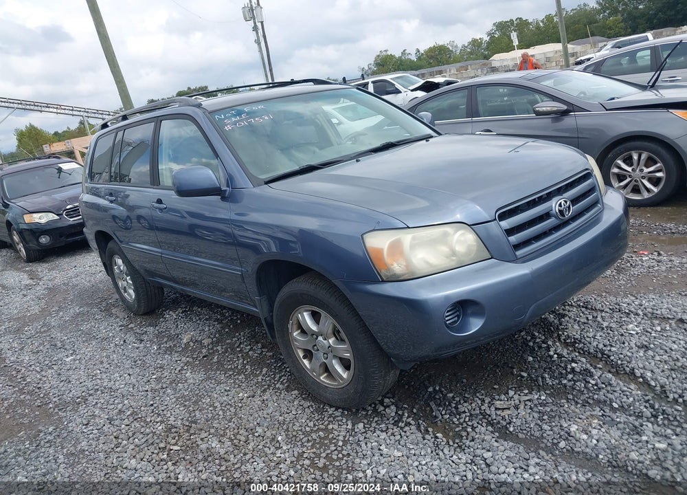 2004 TOYOTA HIGHLANDER V6 VIN: JTEGP21AX40017581