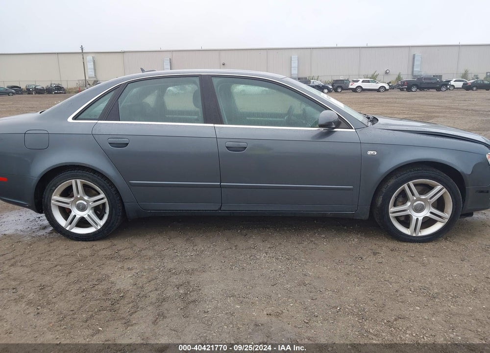 2006 AUDI A4 2.0T VIN: WAUDF78E76A020805