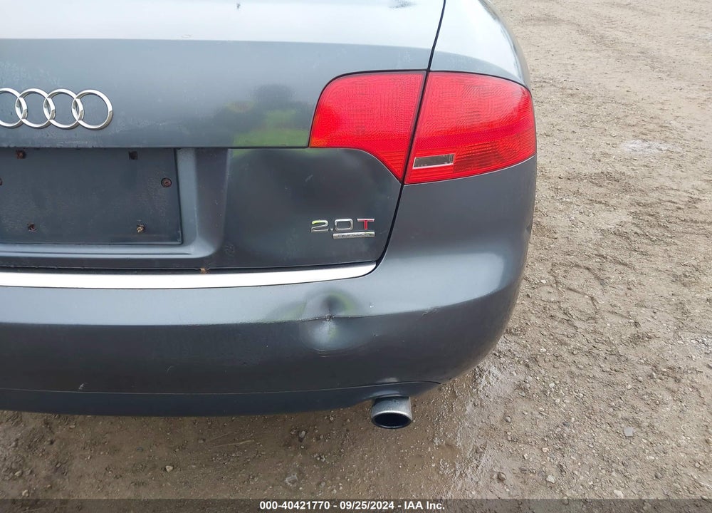2006 AUDI A4 2.0T VIN: WAUDF78E76A020805