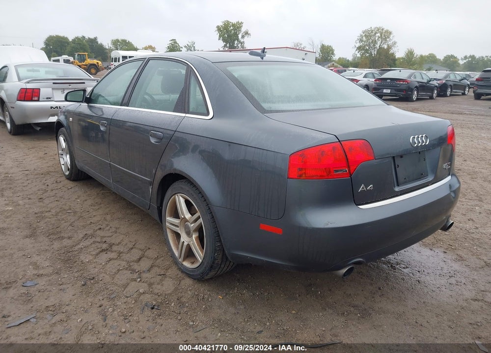 2006 AUDI A4 2.0T VIN: WAUDF78E76A020805