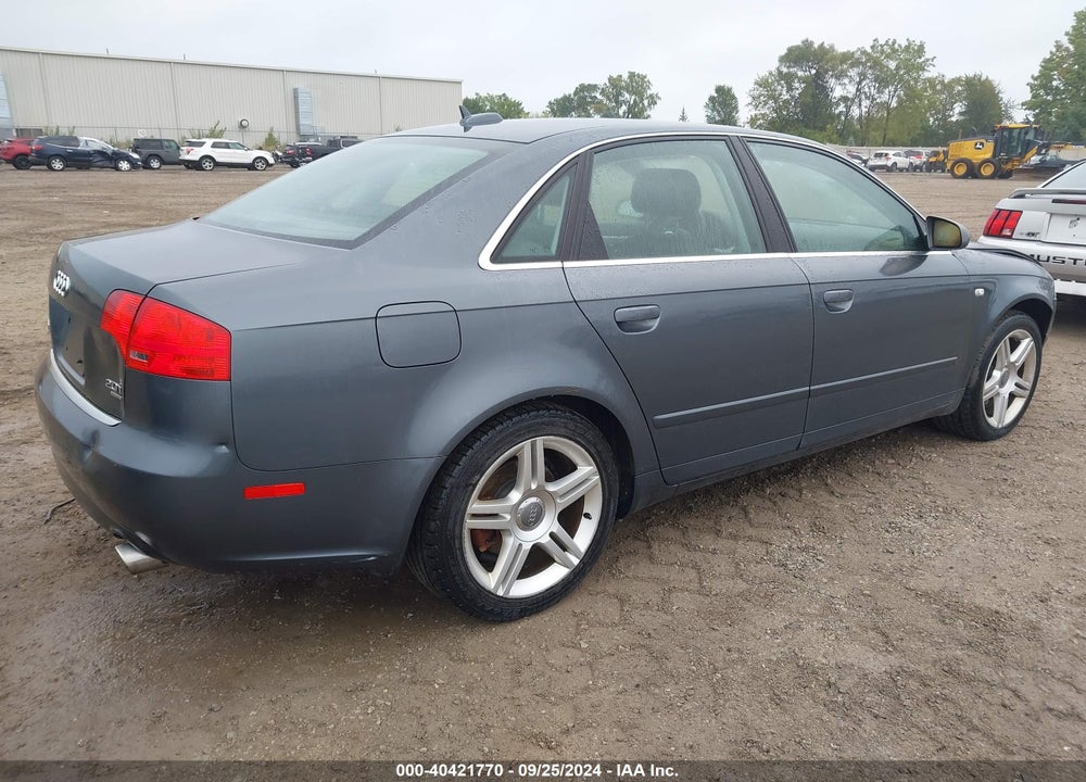 2006 AUDI A4 2.0T VIN: WAUDF78E76A020805